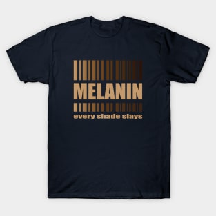 Melanin Every Shade Slays T-Shirt